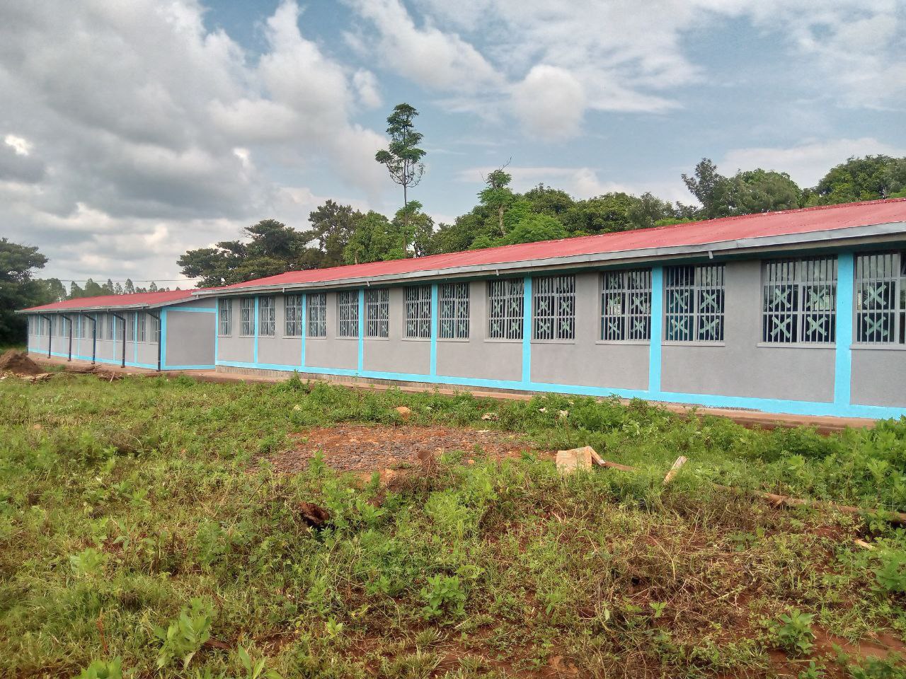 Completed school building